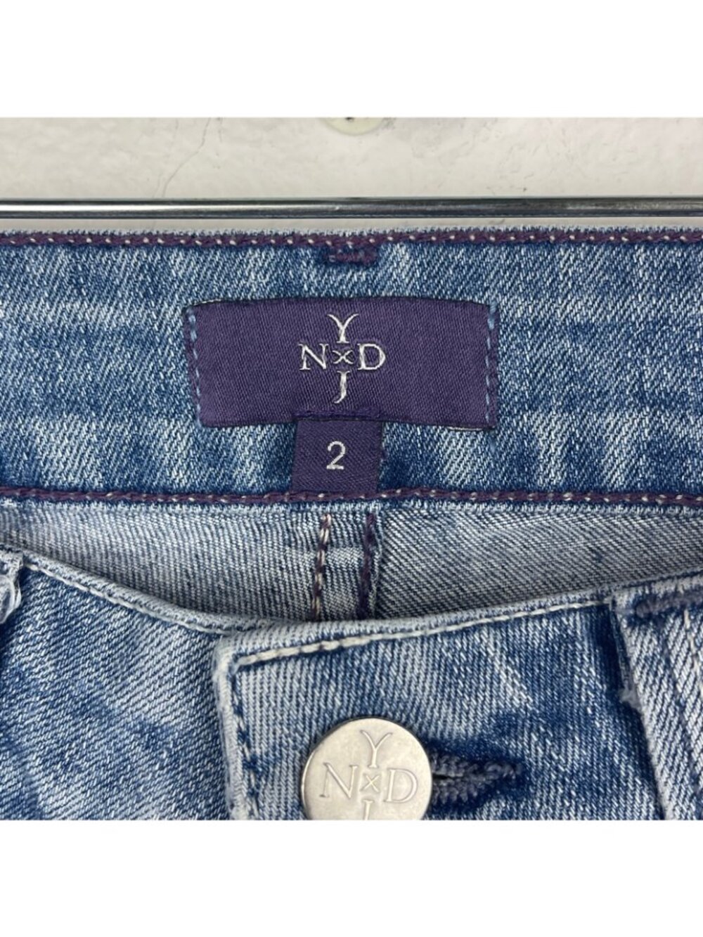 NYDJ Jeans Womens Size 2/27 Mid Rise Slim Leg Stretch Medium Washes Denim Blue - Picture 8 of 8